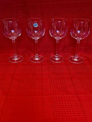 Bohemia Crystal Red Wine Glasses X4 Isabelle