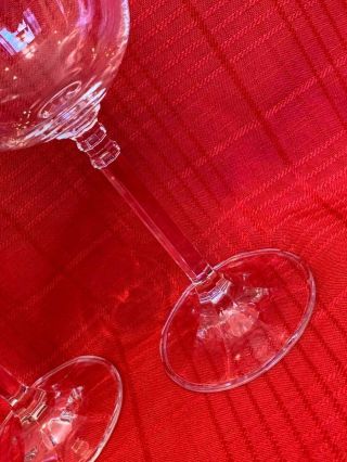 BOHEMIA CRYSTAL RED WINE GLASSES X4 ISABELLE 2