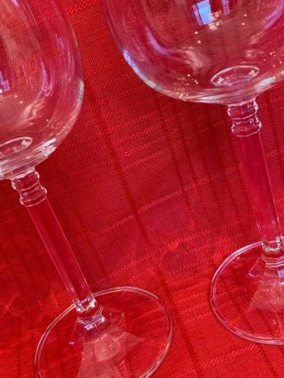 BOHEMIA CRYSTAL RED WINE GLASSES X4 ISABELLE 3