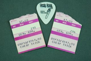 Trick 1983 Concert Ticket Stubs Neilsen Pick Mansfield University,  Pa