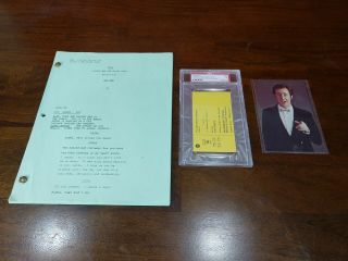 Andy Kaufman Taxi Bundle Ticket Script Postcard Note