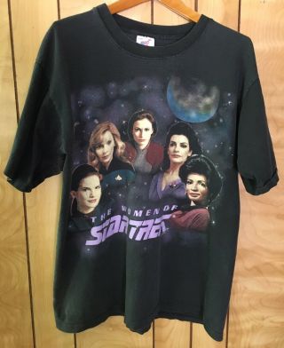 True Vintage•1994•women Of Star Trek•black T - Shirt•men’s X - Large ( (l@@k))