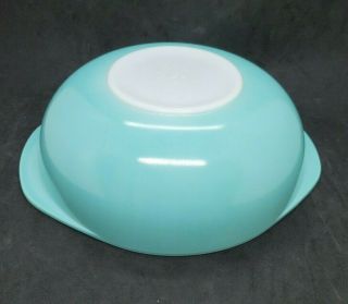 Vintage Pyrex 024 Robins Egg Turquoise Blue 2 Quart Round Casserole Dish Bowl