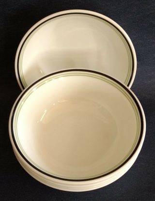 Vintage “black Orchid” Corelle By Corning Tableware 5 Coupe Cereal Bowls