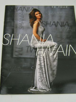 SHANIA TWAIN 1998 COME ON OVER TOUR CONCERT PROGRAM BOOK,  1996 CALENDAR 2