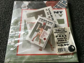Warrant - Cherry Pie Tour Package with Bonus Cassingle & Rare VHS NM 2