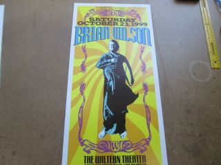 Brian Wilson Wiltern Theater Los Angeles Saturday Oct 23 1999 Poster Nos