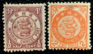 China Stamps Sc 86 88 Coil Dragon Japan Print