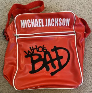 Michael Jackson Who’s Bad Messenger Bag 2009 Bravado Aeg Live Bad Backpack Purse