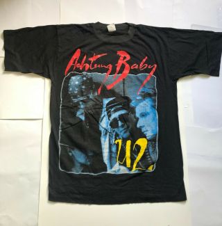 U2 Achtung Baby Zoo Tv Europe Tour T - Shirt Size Xl -