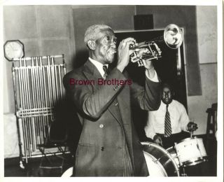 Vintage 1940s Jazz Trumpeter Bunk Johnson Publicity Photo 1 Brown Bros