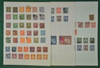 China Stamps Selection On 3 Album Pages (l160)