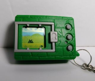 Vtg 1997 Bandai Digimon Digital Monster Digivice Solid Green Case English