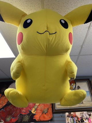 Giant 32 " Pikachu Plush Stuffed Animal Licensed Nintendo Pokemon Still Has Tag