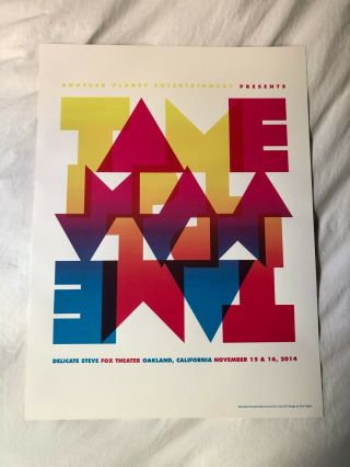 Tame Impala 18 " X24 " Screenprint Concert Poster - Fox Theater,  Oakland Ca