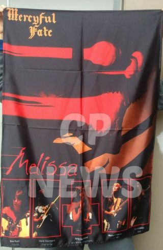 Mercyful Fate Melissa Flag King Diamond Cloth Poster Tapestry Dvd Cd Black