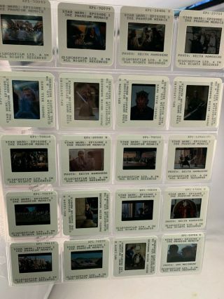 Star Wars Episode I The Phantom Menace Press Kit Color Slides Rare 3