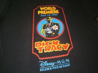 Dick Tracy World Premiere June 14 1990 Unworn Tee Shirt Disney Madonna
