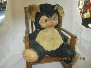 Vintage Rushton - Rubber Face Chubby Tubby Teddy Bear - 1950 ' s owner 3