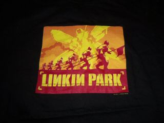 Vintage 2001 Linkin Park Hybrid Theory Concert Large Shirt