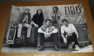 The Eagles " Hell Freezes Over " Promotional Poster Don Henley Glen Frey 1994