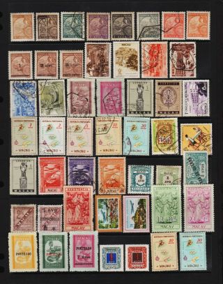 Macau - 50 Old Stamps - See Scan