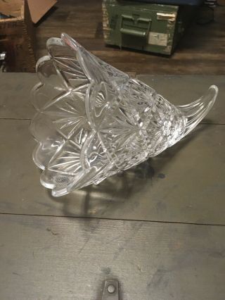 Crystal Horn Of Plenty Marquis By Waterford - Basket Thanksgiving Cornucopia