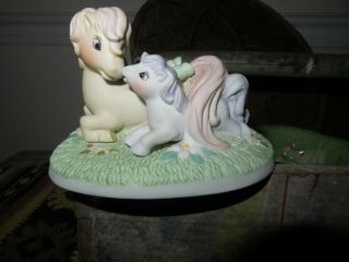 Vintage My Little Pony An Affectionate Moment G1 Porcelain Figure Rare Porcelain