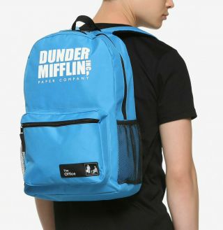Dunder Mifflin The Office Backpack Book Bag Dwight Scott Paper Company Tv Show