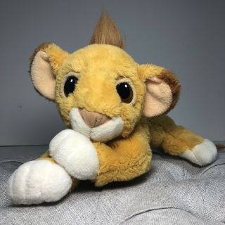 Vintage Mattel Disney Plush Floppy Baby Simba The Lion King Stuffed Toy 1993 17”