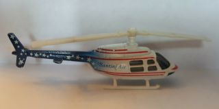 Rare Vintage 1984 Ertl Airwolf Diecast 1:64 Santini Air Jet Ranger Helicopter