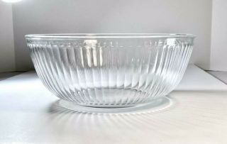 Pyrex 7404 - S Ribbed Clear Glass Mixing Bowl 4.  5 Quart 4.  5 Liter Made in USA 2