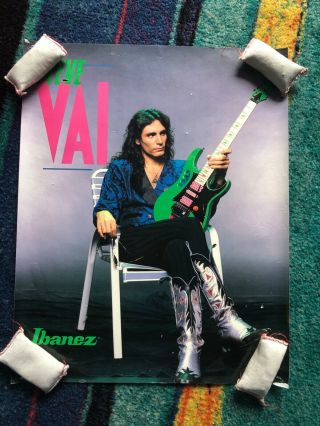 Ultra - Rare Steve Vai 1987 Ibanez Jem Promotional Poster