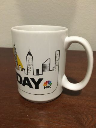 vtg Today Show NBC News Coffee Mug Cup York City Skyline w/ Twin Towers 3