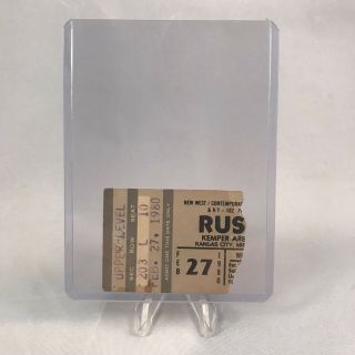 Rush Kemper Arena Kansas City Missouri Concert Ticket Stub Vtg February 27 1980