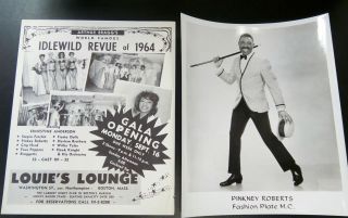 1964 Arthur Braggs Idlewild Revue Promotional Handbill/flyer & Photo