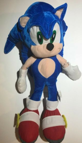 Sega Sonic The Hedgehog 20 " Plush Figure 1991 - 2006 By Toy Network Rare