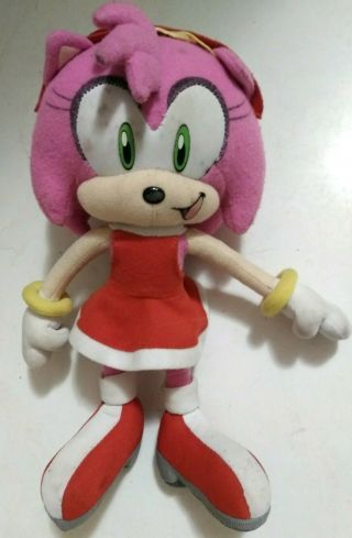 Great Eastern Ge Animations Sonic The Hedgehog Amy Rose Plush Sega Rare Pink