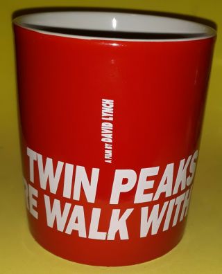 Vintage Twin Peaks Fire Walk With Me Mug Rare 1992 David Lynch Laura Palmer Euc