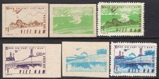 Vietnam,  Sc.  1559 - 1560,  Geological Survey Set Of 2,  4 Diff Imperf Essay Proofs.
