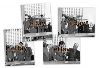 Rare 8x10 Photos Of Elvis Presley At International Hotel Construction Site