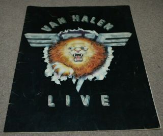 1982 Van Halen Live Tour Concert Program