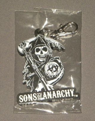 Limited Edition Sons Of Anarchy Keyring Keychain Grim Reaper Logo Mezco
