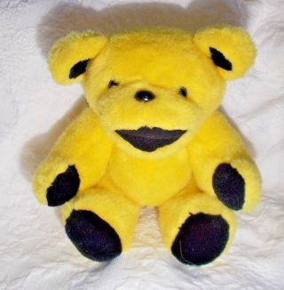 Vintage Steven Smith Grateful Dead Bear Yellow Plush 12 " Jointed