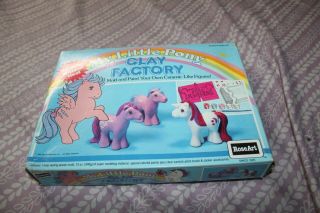 Vintage My Little Pony Clay Factory 1984 Roseart Complete Play Doh Mold Kit