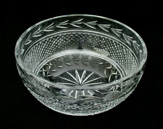 Vintage Waterford Crystal - Glandore Pattern - 9 " Bowl - Circa 1970 