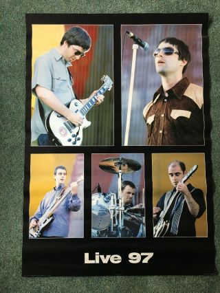 Vintage Oasis “live 97” Poster What’s The Story Noel Liam Gallagher
