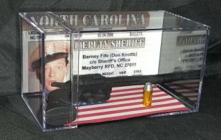 The Andy Griffith Show " Barney Fife " Inspired By Collectible Display.