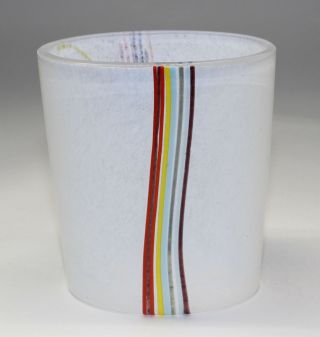 Kosta Boda Bertil Vallien Rainbow Vase 48225 Swedish Glass