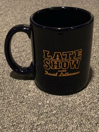 The Late Show With David Letterman Coffee Cup Vintage Tv Mug